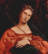 Lorenzo Lotto Hl. Katharina von Alexandrien France oil painting artist